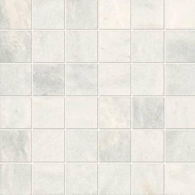 Parksville Stone in Yukon White Marble - 2x2 Mosaic Tile