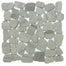 Cultura in Taupe 12" X 12" Pebble On Mesh Natural Stone
