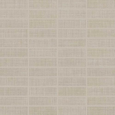 Fabric Art in Modern Textile Taupe 1x3 Tile