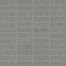 Fabric Art in Modern Textile Medium Gray 1x3 Tile