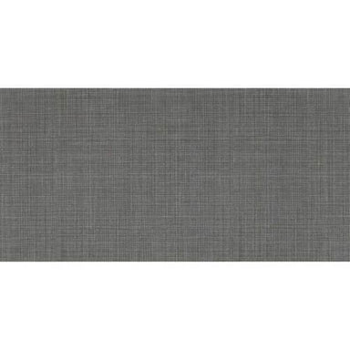 Fabric Art in Modern Textile Dark Gray 12x24 Tile