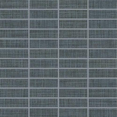Fabric Art in Modern Textile Midnight Blue 1x3 Tile
