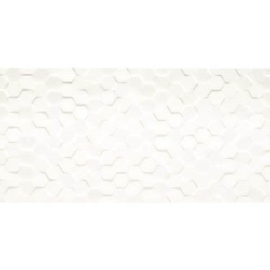 Multitude in Origami White Hexagon 12x24 Tile