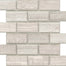 Metro in Cream 2" X 4" Bevel Mosaic Natural Stone