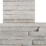 SLATE, QUARTZITE & SANDSTONE in White Quartzite - Mini Stacked Mini Corner Set 6" X 24" X 1.25" Natural Stone
