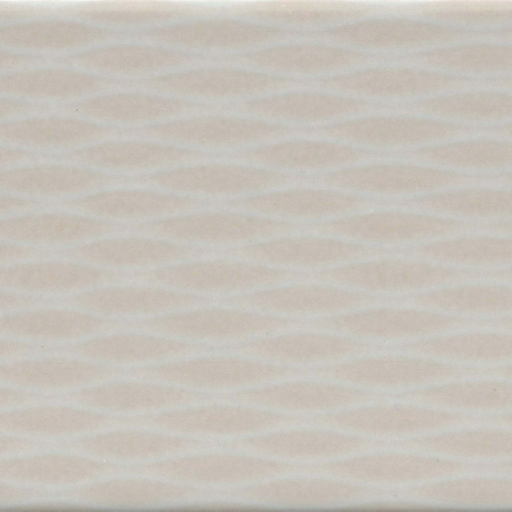 Motif II in Bone 4" X 12" Tile
