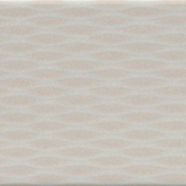 Motif II in Bone 4" X 12" Tile