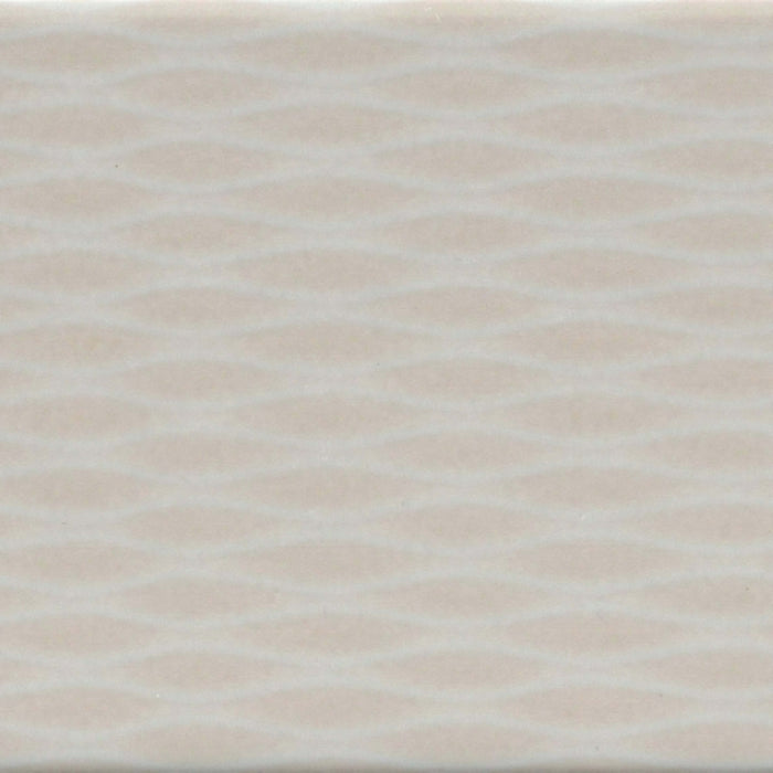 Motif II in Bone 4" X 12" Tile