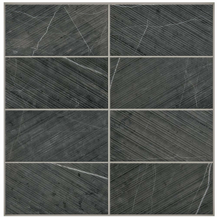 Pietra Divina in Nero Marquina Bamboo Natural Stone