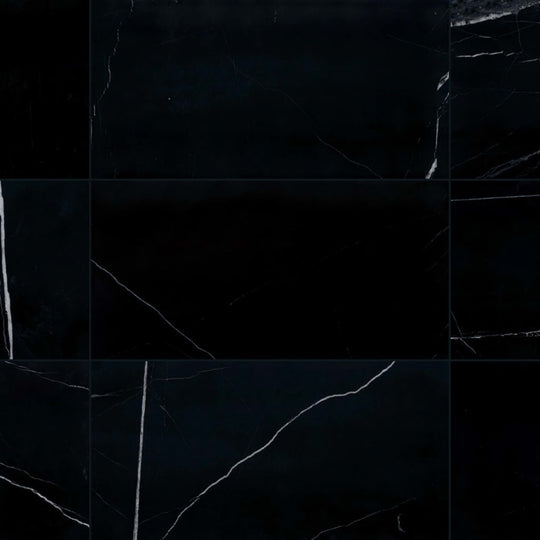 Pietra Divina in Nero Marquina 12 X 24 Honed