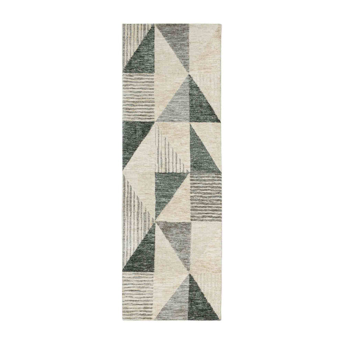 Oblique Tan in Tan 2'4"x7'10" Area Rugs