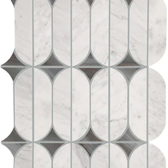 Perfit Mosaix in Ashen Palissandro & Carrara Wh Spring