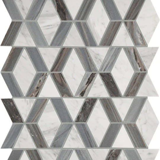 Perfit Mosaix in Ashen Palissandro & Carrara Wh Hinge