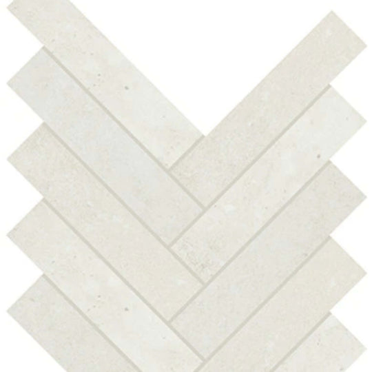 Rekindle in White Herringbone