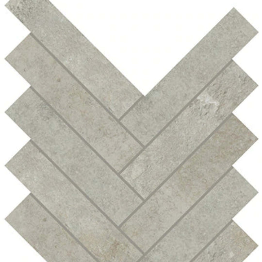 Rekindle in Light Grey Herringbone