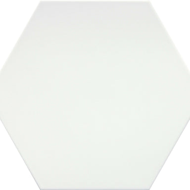 Rhythm in White Hex 11" X 13" Tile