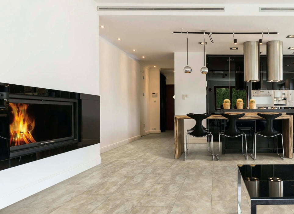 Tile Collection in Travertine Oyster