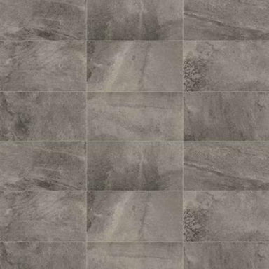 Slate Attache in Meta Dark Gray - 24x24 Tile