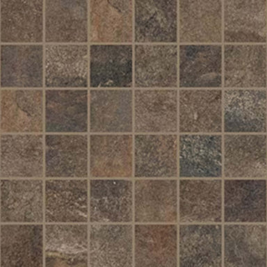 Slate Attache in Multi Brown - Mosaic Tile