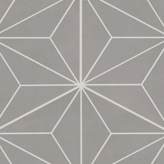 Scrapbook in Memory Grey Asanoha Hexagon Tile