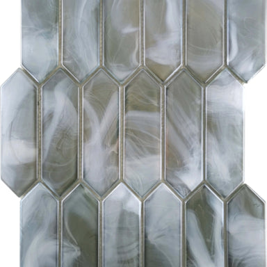 Splash in Moss / Picket Glass Tile