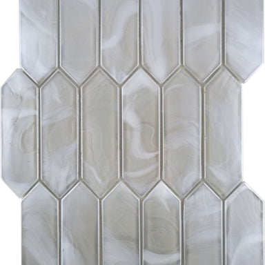 Splash in Silver / Picket Glass Tile