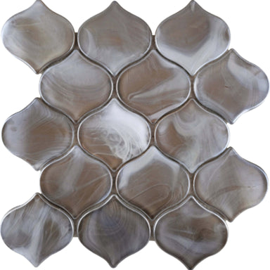 Splash in Tan / Arabesque Glass Tile