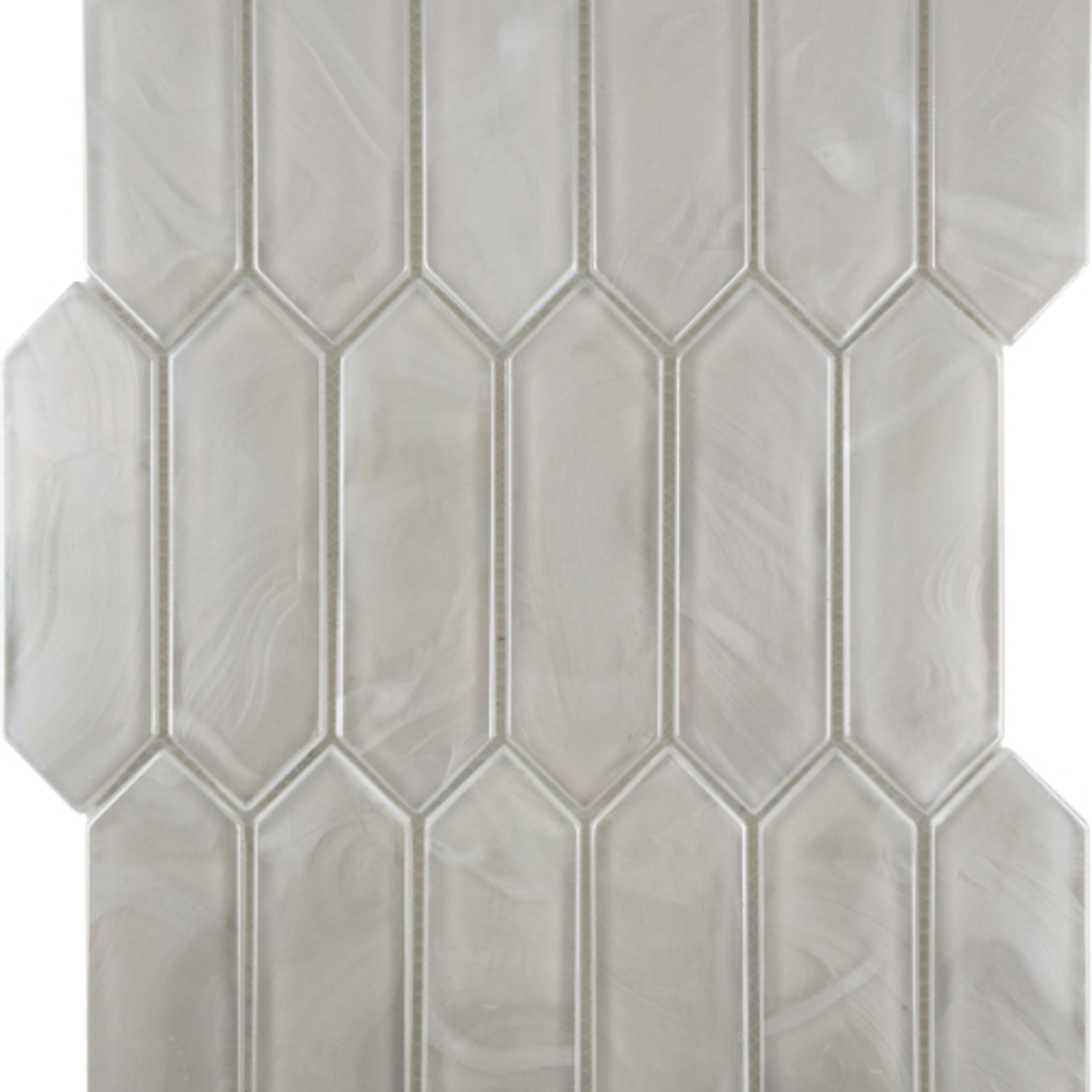 Splash in White / Picket Glass Tile — Levis4Floors