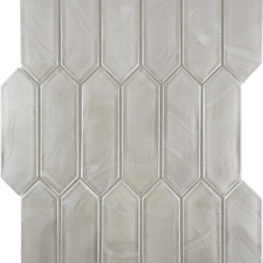 Splash in White / Picket Glass Tile