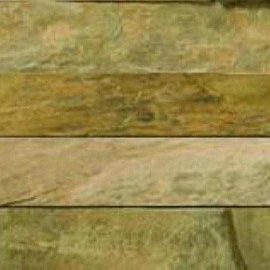 SLATE, QUARTZITE & SANDSTONE in Rustic Gold - Stacked Corner Set 6" X 24" X 1.25"