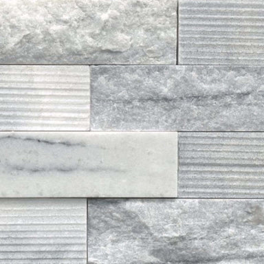 Structure in Structure 3d Ledger Gray (Marble) 6‚Äù X 24‚Äù Natural Stone