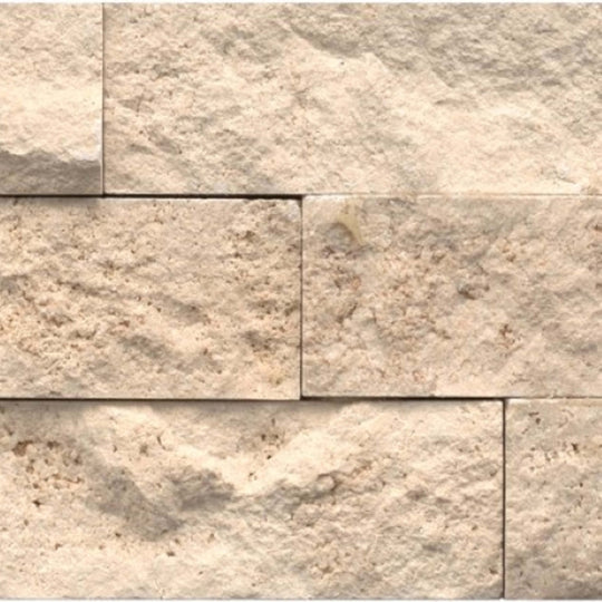 Structure in Structure Stacked Ledger Beige (Travertine) 6‚Äù X 24‚Äù