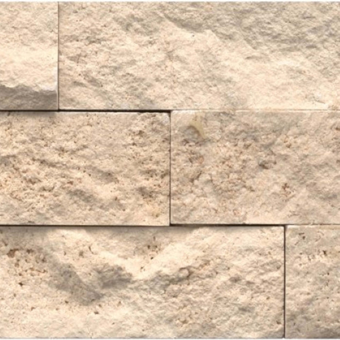 Structure in Structure Stacked Ledger Beige (Travertine) 6‚Äù X 24‚Äù Natural Stone