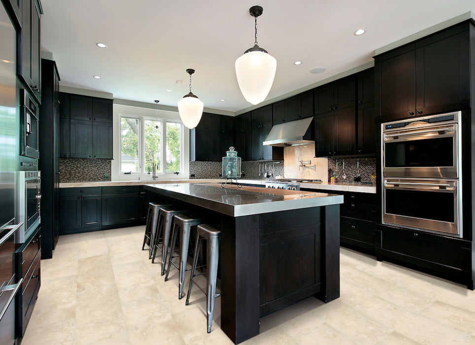 Tile Collection in Travertine Gold
