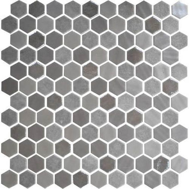 Uptown Glass in Frost Moka Glass Tile