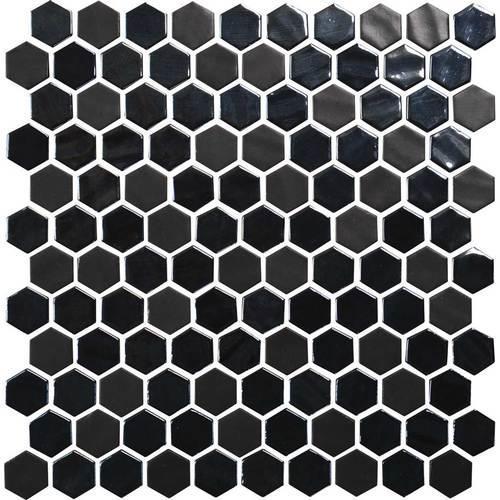 Uptown Glass in Ebony Glass Tile