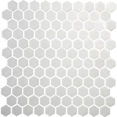 Uptown Glass in Matte Alabaster Glass Tile