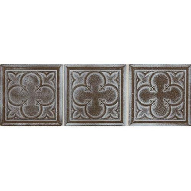 Vintage Metals in Whitewash Classic Bronze - Clover Metal Tile