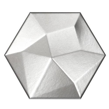 Code in Metal Hexagon High 6"x7" Tile