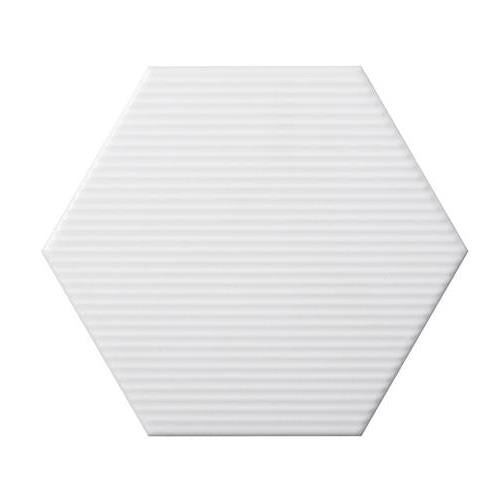 Code in White Hexagon Line 6"x7"