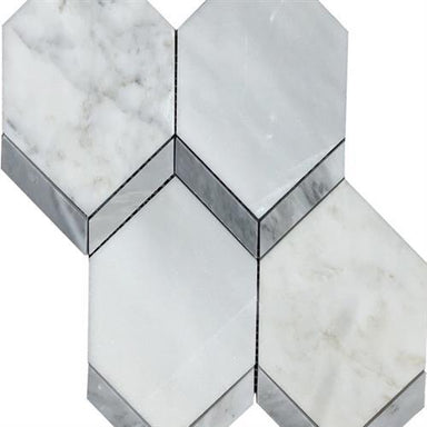 Intrigue in Picket Marble Tile