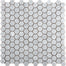 Marble Bianco Gioia Collection in Hexagon 1" - 12" X 12" Mosaic Mesh Honed Natural Stone