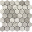 Metro in Gray - Hexagon Large Honed Natural Stone