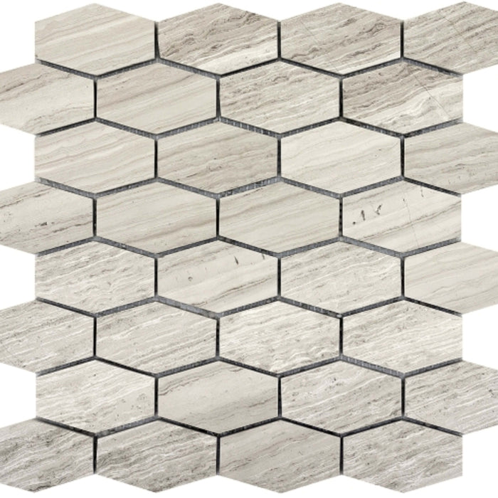Metro in Cream - Hexagon Wide Honed Natural Stone