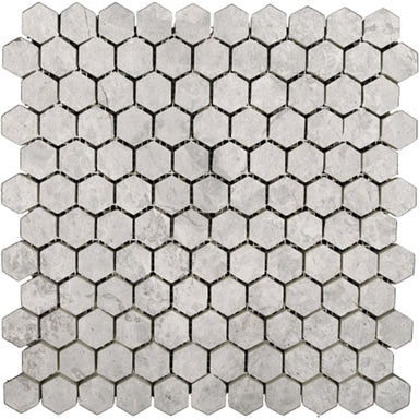 Marble Silver Collection in Silver Polished - Hexagon Natural Stone