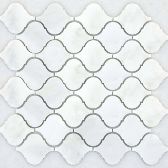 Marble Winter Frost in Winter Frost Lantern Mosaic - Mesh Mosaic